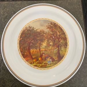 Vintage apple tree plate